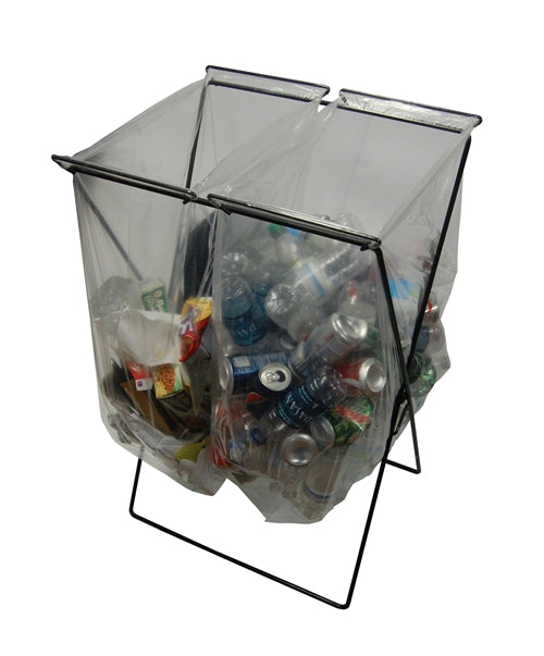 dual bag locks frame for event recycling setup