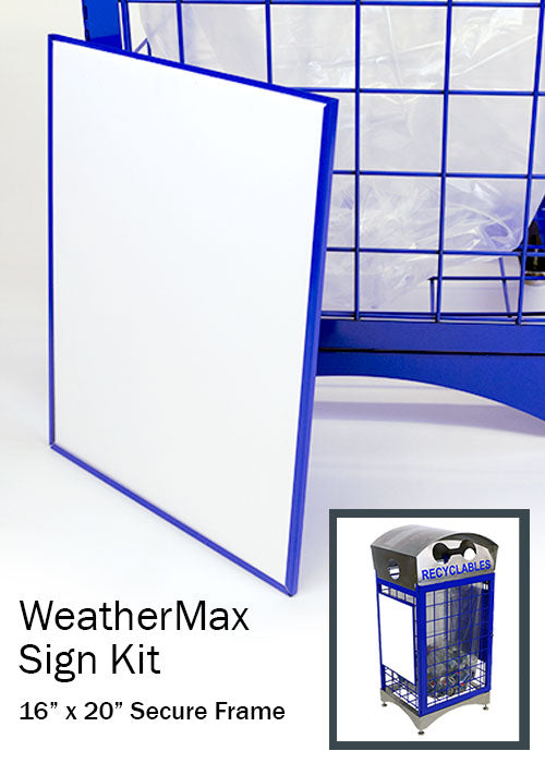 Durable WeatherMax sign frame set for outdoor events