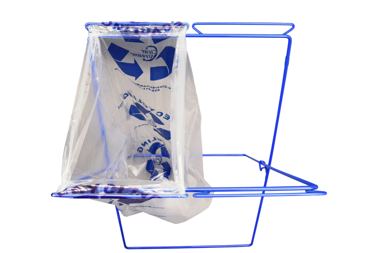 dual bag frame for small event recycling setup