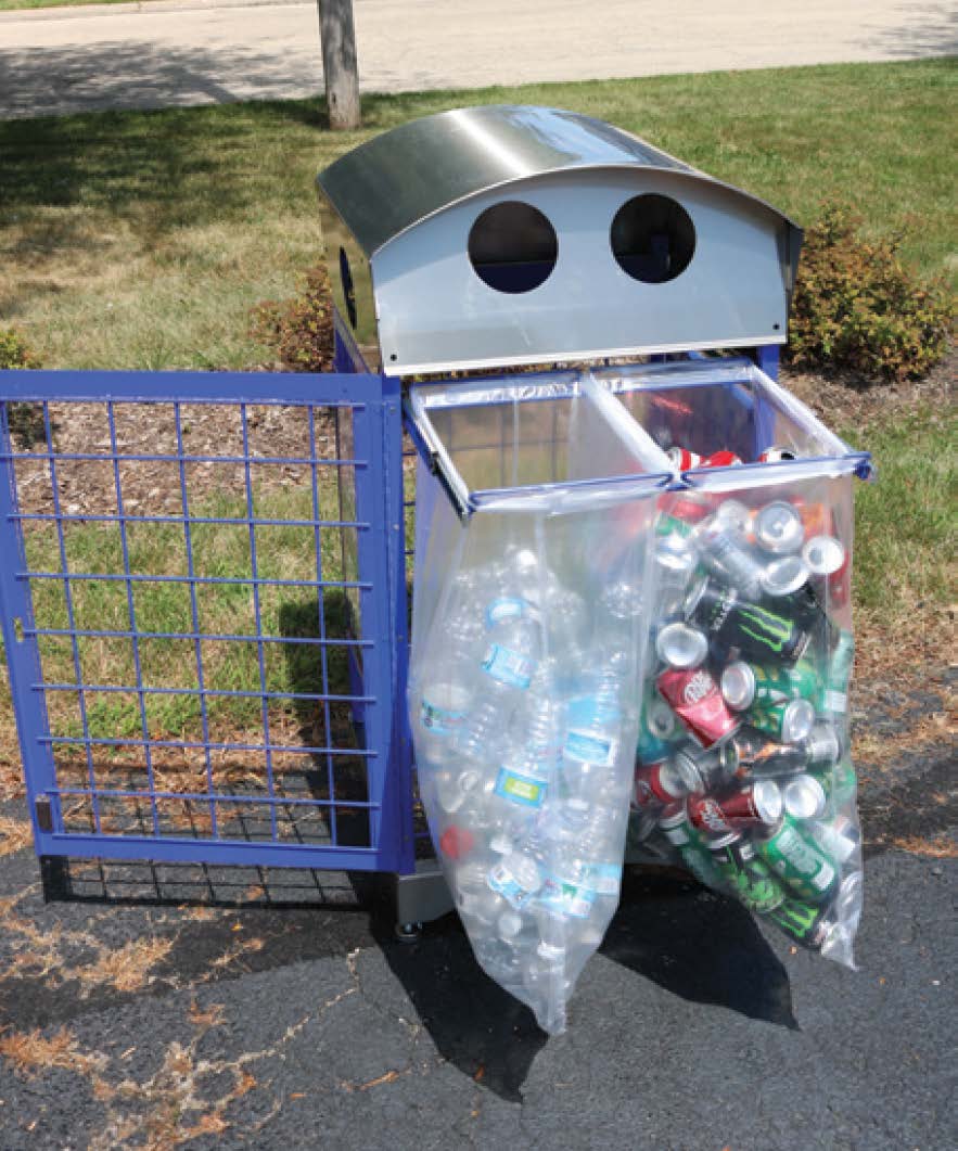 weathermax stainless steel outdoor recycling bin