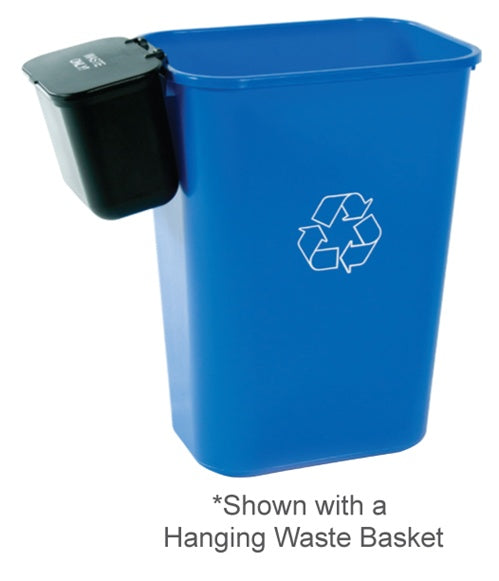 desk side recycling bins under desk blue ClearStream