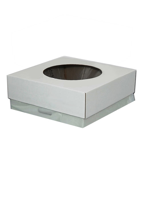 Unprinted Event Box Lid – 8" Hole | ClearStream