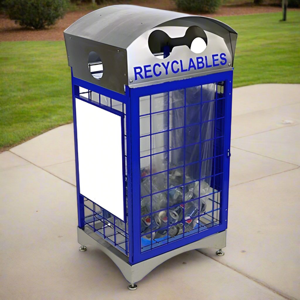 weathermax stainless steel outdoor recycling bin