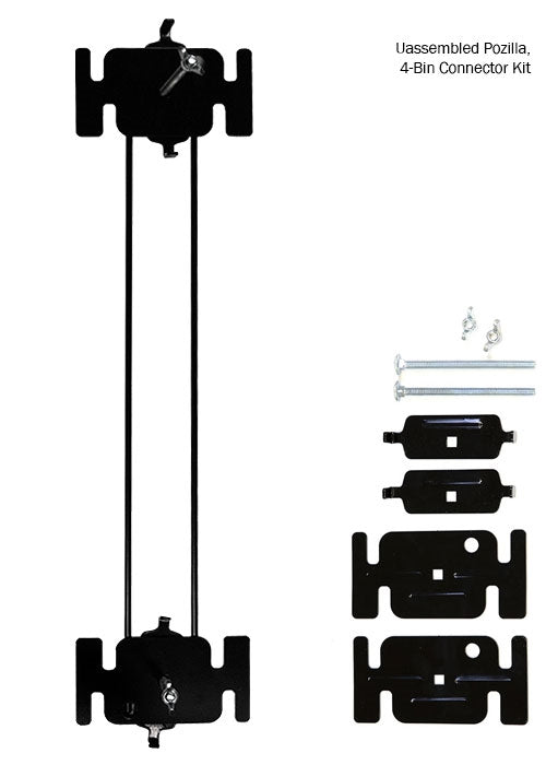 ClearStream 4-bin Podzilla connector for recycling and waste stations