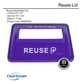 Purple REUSE Lid – Wide Mouth – 5 Pack – REUSE