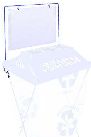 ClearStream replacement sign backer and clear sleeve set, 20x11 inserts for sign frames (5-pack)